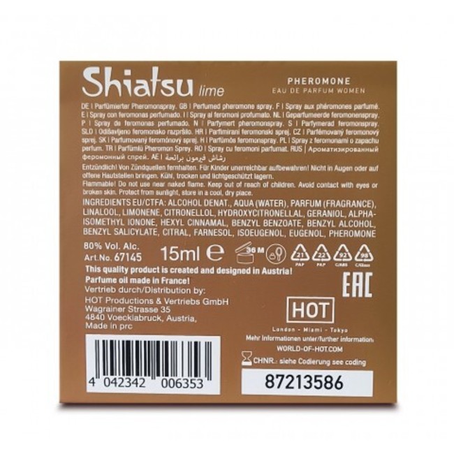 Женские духи с феромонами «Lime» от «Shiatsu» 15 ML