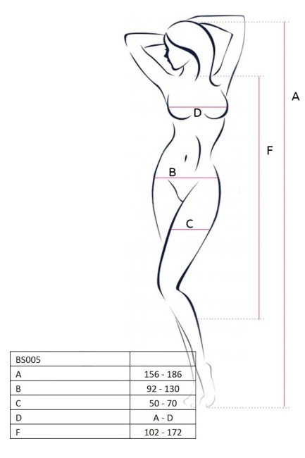 Эротическая боди-сетка с укороченной штаниной (BS005Black)