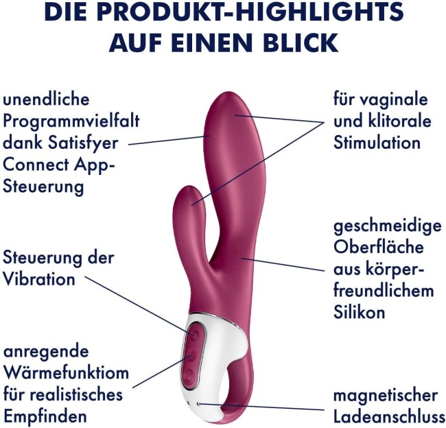 Вибратор-кролик с функцией нагрева «Heated Affair» от «Satisfyer» Вибратор-кролик с функцией нагрева «Heated Affair» от «Satisfyer»