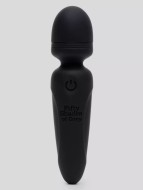 Черный мини-wand Sensation Rechargeable Mini Wand Vibrator (10 см)