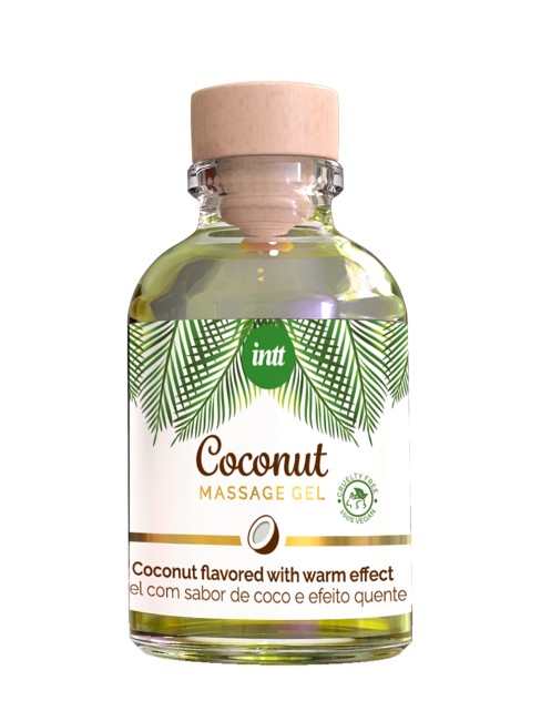 Массажный гель с согревающим эффектом и вкусом кокоса «Coconut Massage Gel» от «Intt» (30 ML)