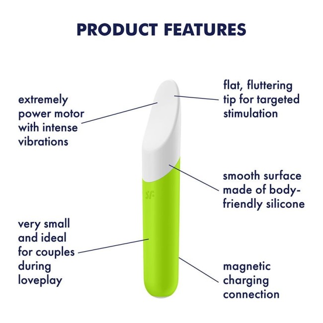 Мини-вибратор «Ultra Power Bullet 7» от «Satisfyer» (зеленый) Мини-вибратор «Ultra Power Bullet 7» от «Satisfyer» (зеленый)