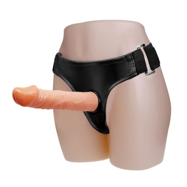 Страпон - комлект фаллоимитатор с поясом (19 см)