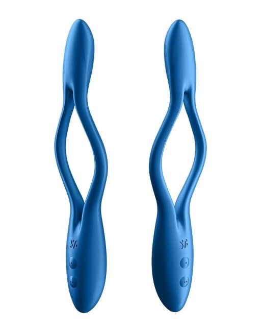 Синий многофункциональный вибратор для пар «Elastic Game» от «Satisfyer» Синий многофункциональный вибратор для пар «Elastic Game» от «Satisfyer»