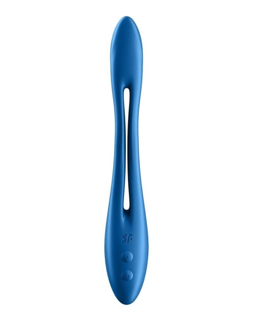 Синий многофункциональный вибратор для пар «Elastic Game» от «Satisfyer» Синий многофункциональный вибратор для пар «Elastic Game» от «Satisfyer»