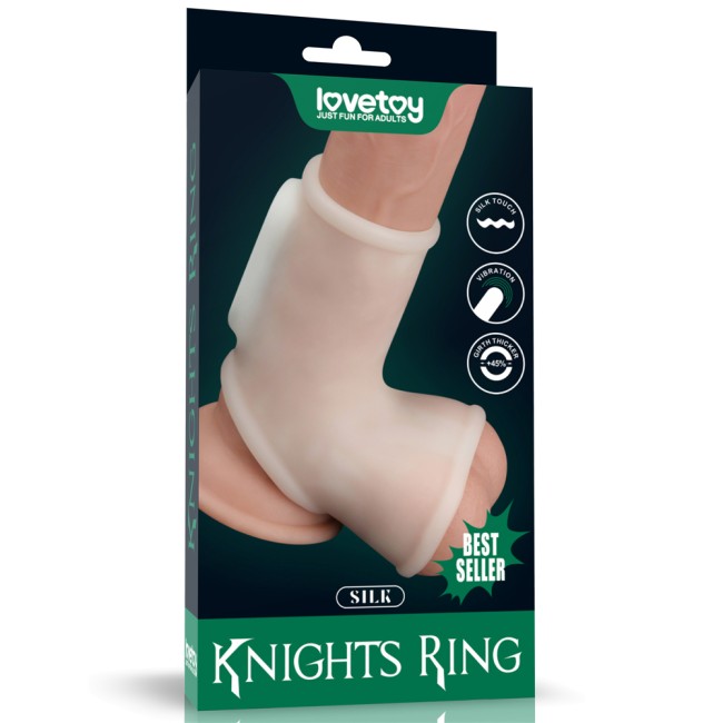 Насадка на пенис с вибрацией «Silk Knights Ring» от «Lovetoy»