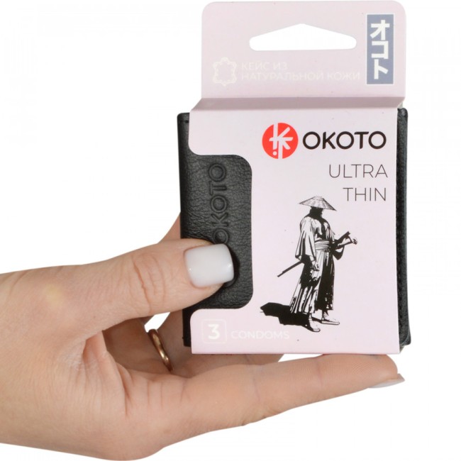 Презервативы в кейсе «Ultra thin» от «OKOTO» (3 шт.)  Презервативы в кейсе «Ultra thin» от «OKOTO» (3 шт.)