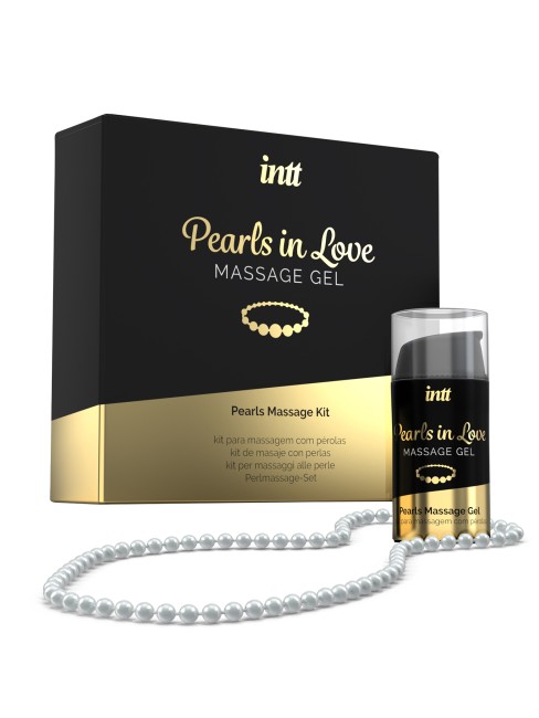 Набор для интимного массажа с жемчужным ожерельем «Pearls in Love» от «Intt» (15 ML)