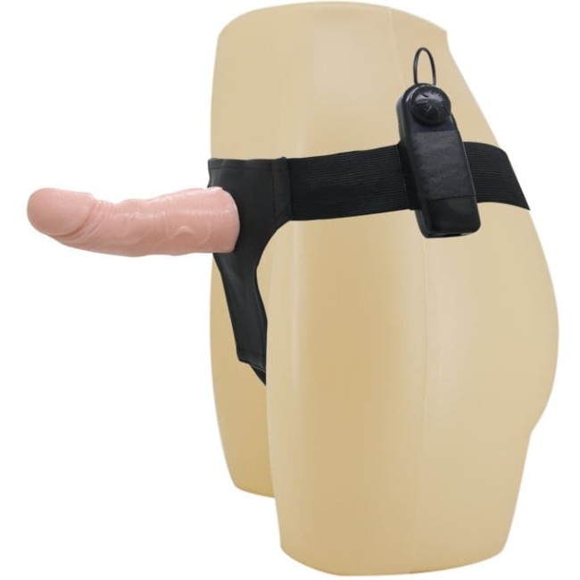 Полый реалистичный страпон Ultra Passionate Harness с вибрацией (15 см) Полый реалистичный страпон Ultra Passionate Harness с вибрацией (15 см)