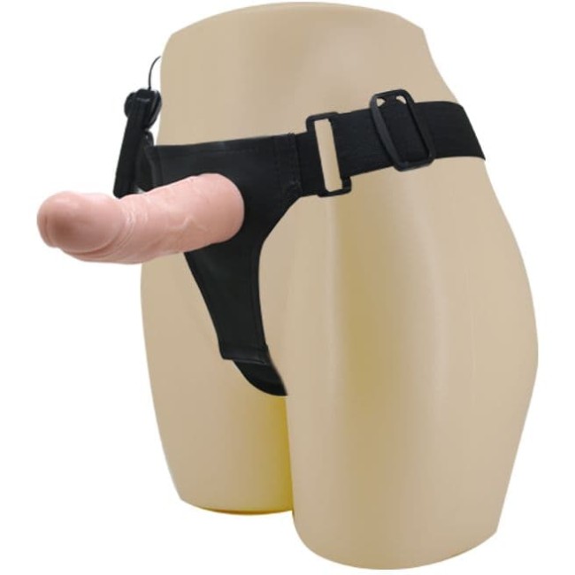 Полый реалистичный страпон Ultra Passionate Harness с вибрацией (15 см) Полый реалистичный страпон Ultra Passionate Harness с вибрацией (15 см)