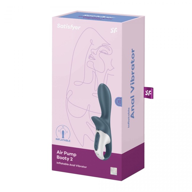 Анальный вибратор с функцией расширения «Air Pump Booty 2» от «Satisfyer»
