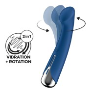 Синий вибратор для G-стимуляции «Spinning G-Spot 1» от «Satisfyer»