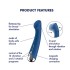 Синий вибратор для G-стимуляции «Spinning G-Spot 1» от «Satisfyer»
