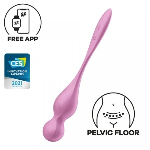 Тренажер для интимных мышц с вибрацией (Connect App) «Love Birds 1» от «Satisfyer» (розовый) Тренажер для интимных мышц с вибрацией (Connect App) «Love Birds 1» от «Satisfyer» (розовый)