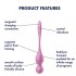 Тренажер для интимных мышц с вибрацией (Connect App) «Love Birds 1» от «Satisfyer» (розовый) Тренажер для интимных мышц с вибрацией (Connect App) «Love Birds 1» от «Satisfyer» (розовый)