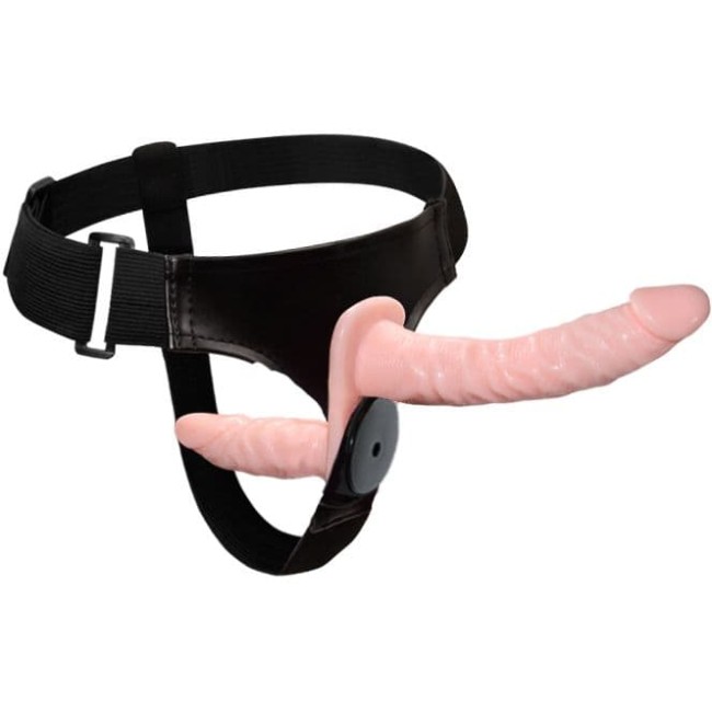 Страпон двойной с вибрацией (18 см)