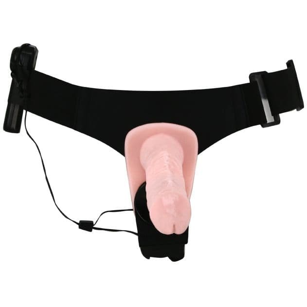 Страпон двойной с вибрацией (18 см)