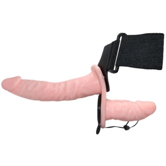 Страпон двойной с вибрацией (18 см)