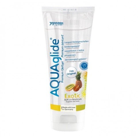 Оральная смазка со вкусом экзотических фруктов AQUAglide (100 ML)