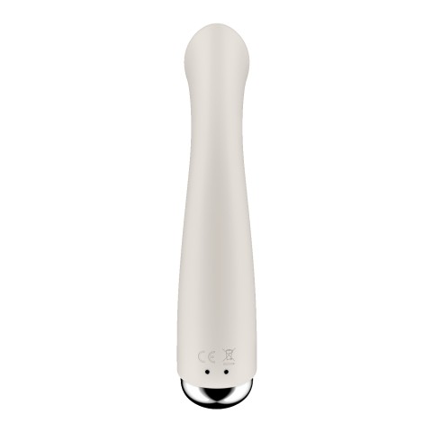 Бежевый вибратор для G-стимуляции «Spinning G-Spot 1» от «Satisfyer»
