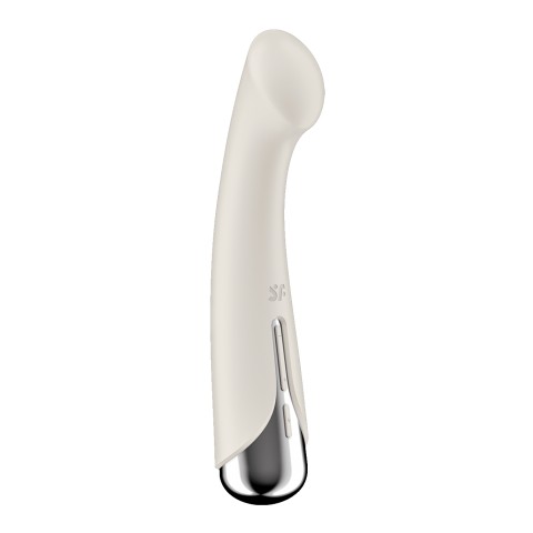 Бежевый вибратор для G-стимуляции «Spinning G-Spot 1» от «Satisfyer»