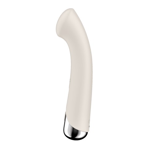 Бежевый вибратор для G-стимуляции «Spinning G-Spot 1» от «Satisfyer»