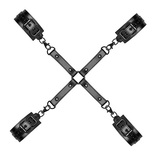 Бондаж-крестовина «Hogtie with Hand and Ankle Cuffs» Бондаж-крестовина «Hogtie with Hand and Ankle Cuffs»