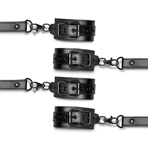 Бондаж-крестовина «Hogtie with Hand and Ankle Cuffs» Бондаж-крестовина «Hogtie with Hand and Ankle Cuffs»