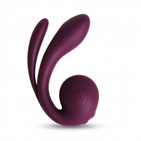 Вибратор с тройной стимуляцией «Snail GIZI Pro» от «SVibe» (виноградный) Вибратор с тройной стимуляцией «Snail GIZI Pro» от «SVibe» (виноградный)