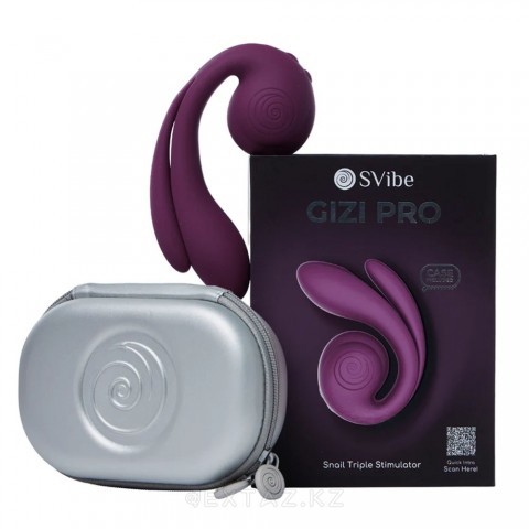 Вибратор с тройной стимуляцией «Snail GIZI Pro» от «SVibe» (виноградный) Вибратор с тройной стимуляцией «Snail GIZI Pro» от «SVibe» (виноградный)