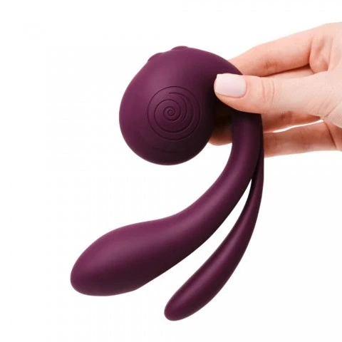 Вибратор с тройной стимуляцией «Snail GIZI Pro» от «SVibe» (виноградный) Вибратор с тройной стимуляцией «Snail GIZI Pro» от «SVibe» (виноградный)