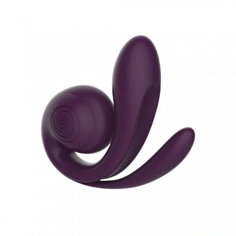 Вибратор с тройной стимуляцией «Snail GIZI Pro» от «SVibe» (виноградный) Вибратор с тройной стимуляцией «Snail GIZI Pro» от «SVibe» (виноградный)
