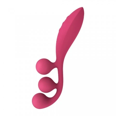 Мультифункциональный вибратор для тройной стимуляции «Tri Ball 1» от «Satisfyer» (красный)