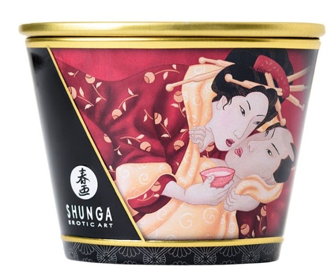 Ароматизированная массажная свеча (Клубника) Massage Candle (Shunga) Ароматизированная массажная свеча (Клубника) Massage Candle (Shunga)