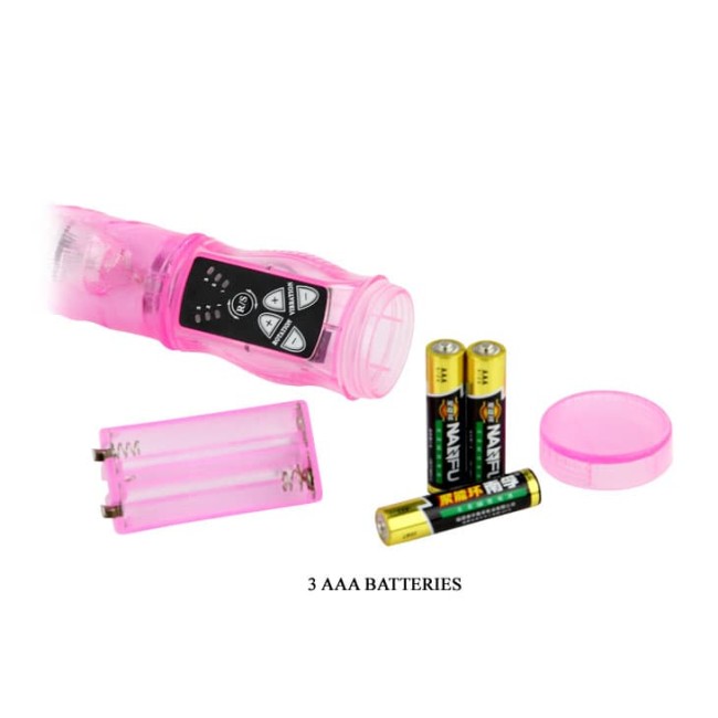 Хай-Тек вибратор с клиторальным стимулятором + ротация