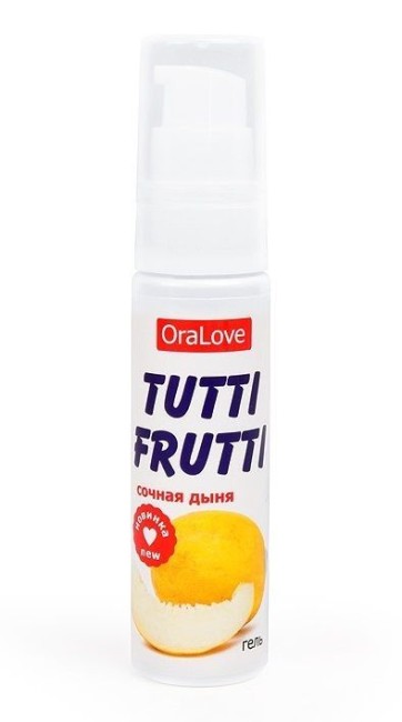 Съедобная гель-смазка TUTTI-FRUTTI со вкусом сочная дыня 30 ML Съедобная гель-смазка TUTTI-FRUTTI со вкусом сочная дыня 30 ML