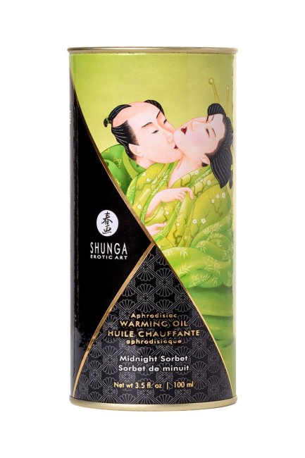 Ароматизированное массажное масло с афродизиаком с ароматом щербета от «SHUNGA»