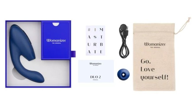 Бесконтактный клиторальный стимулятор «Duo 2» от «Womanizer» 