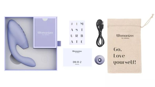 Бесконтактный клиторальный стимулятор «Duo 2» от «Womanizer» 