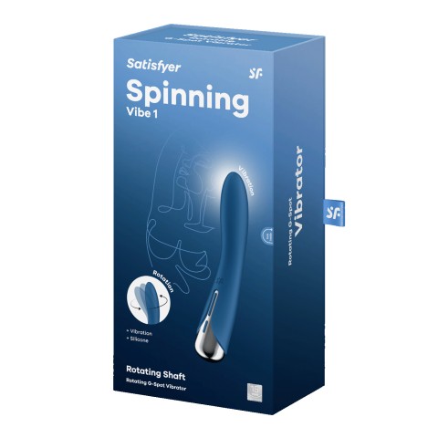 Синий вибратор с функцией вращения «Spinning Vibe 1» от «Satisfyer» Синий вибратор с функцией вращения «Spinning Vibe 1» от «Satisfyer»