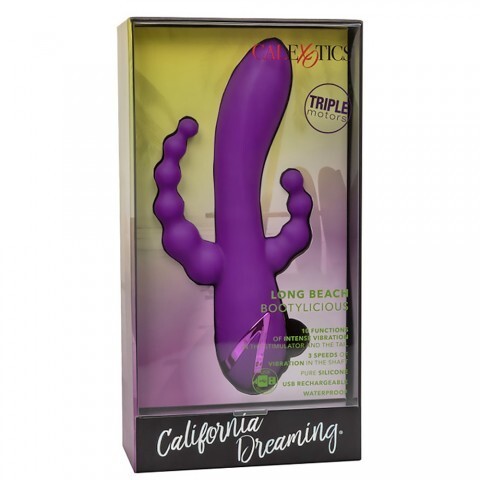 Вибромассажер с тройной стимуляцией CalExotics California Dreaming Long Beach Bootylicious