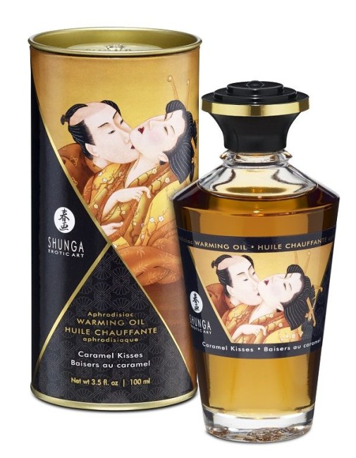 Ароматизированное массажное масло с афродизиаком с ароматом карамели от «SHUNGA» (100 ML)