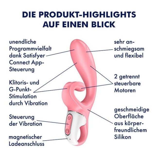 Вибратор-кролик «Hug Me» от «Satisfyer» 