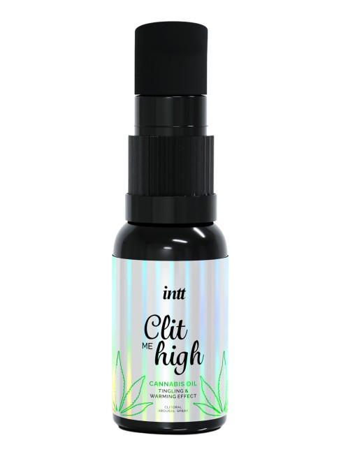 Согревающий жидкий вибратор для клитора «Clit Me On High Cannabis Oil» от «Intt» (15 ML)