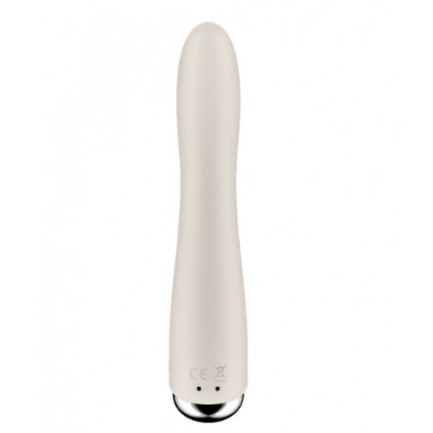 Бежевый вибратор с функцией вращения «Spinning Vibe 1» от «Satisfyer»