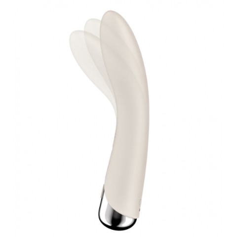 Бежевый вибратор с функцией вращения «Spinning Vibe 1» от «Satisfyer»