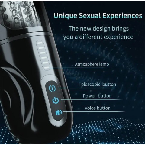 Автоматический мастурбатор с фрикцией и функцией вращения на подставке Автоматический мастурбатор с фрикцией и функцией вращения на подставке