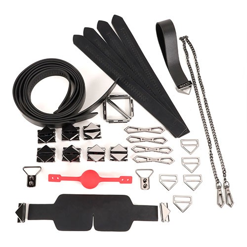 Чёрный набор БДСМ «Bondage & Restraint» от «LOCKINK»