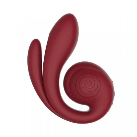 Вибратор с тройной стимуляцией SVibe Snail GIZI Pro бордовый Вибратор с тройной стимуляцией SVibe Snail GIZI Pro бордовый