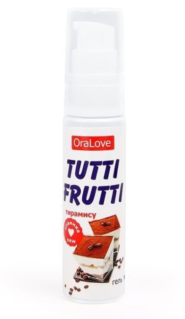 Съедобная гель-смазка TUTTI-FRUTTI со вкусом тирамису 30 ML Съедобная гель-смазка TUTTI-FRUTTI со вкусом тирамису 30 ML